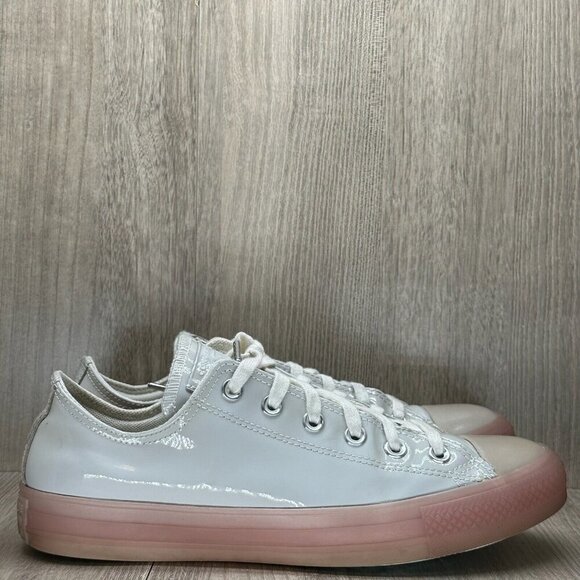 Converse Other - Converse Shoes M8 W10 Chuck Taylor All Star Low Sneakers Leather Beige 166446C